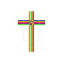 colorful cross 