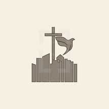 city church logo in gray