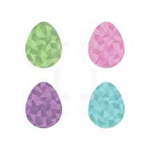 poly Easter eggs 