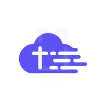 cross in a cloud 