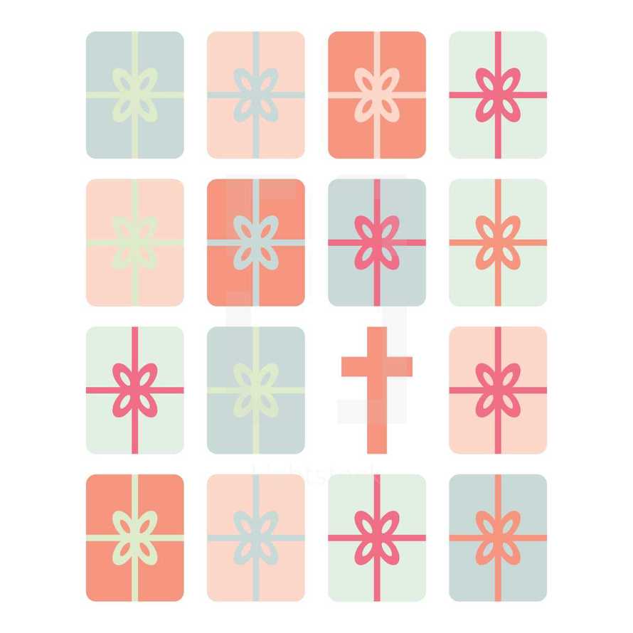 wrapped gift icons 