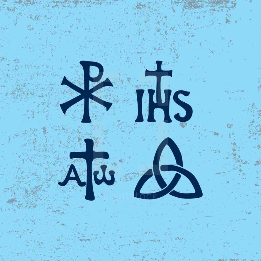 trinity, cross, icon, christian, symbols 