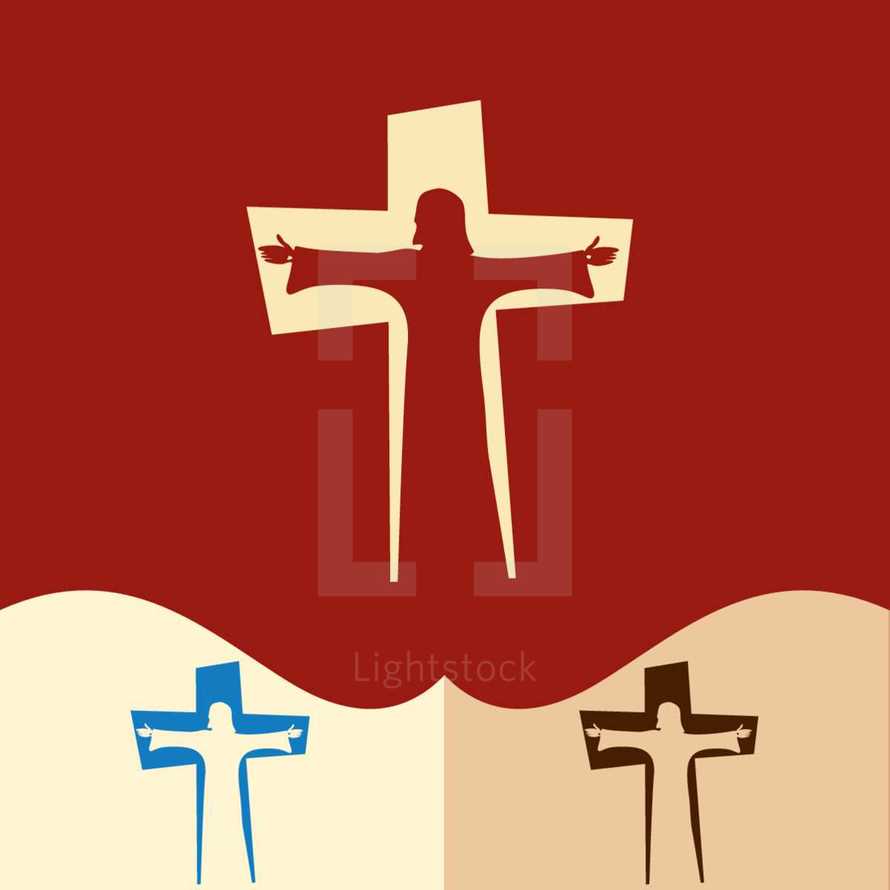 Jesus on the cross logo 