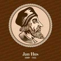 Jan Hus (1369 – 1415) was a Czech theologian, Catholic priest, philosopher, master, dean, and rector of the Charles University in Prague who became a church reformer, an inspirer of Hussitism, a key predecessor to Protestantism and a seminal figure in the Bohemian Reformation. Christian figure.