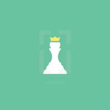 pawn into king icon 