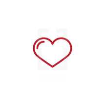 simple heart icon.
