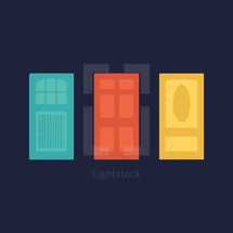 colorful doors 