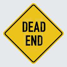 dead end road sign 