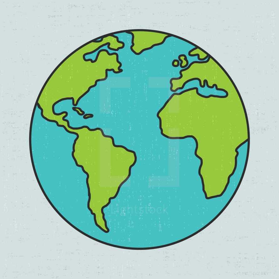 Colourful Globe illustration
