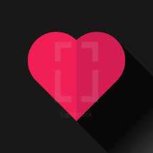 folded heart icon