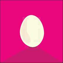 egg on pink 