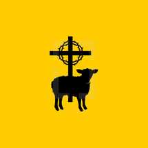 Christian symbols. The Bible and symbols of Jesus Christ are the crown of thorns, the sacrificial lamb and the shepherds staff.