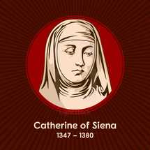 Catherine of Siena (1347-1380), a lay member of the Dominican Order, was a mystic, activist, and author who had a great influence on Italian literature and the Catholic Church.