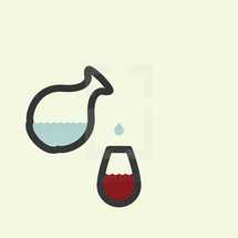 water to wine illustration 