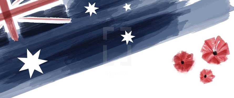 Australian flag painting 