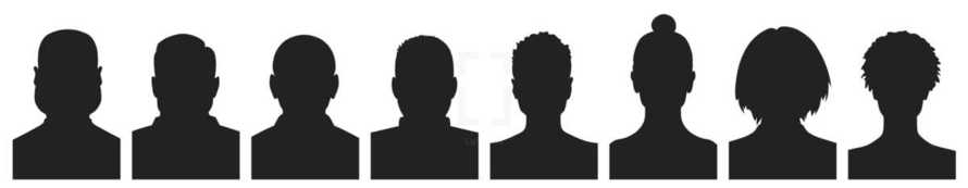 silhouettes of people 