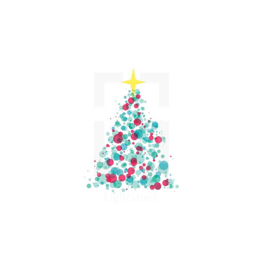 abstract Christmas tree 