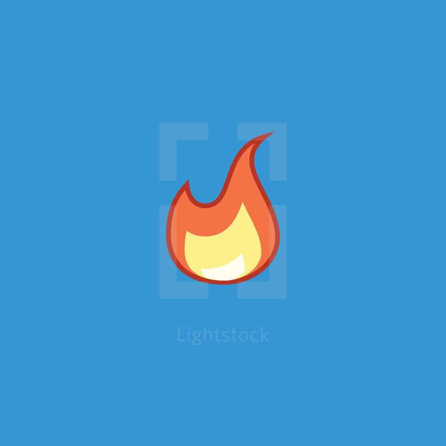 minimalistic fire icon