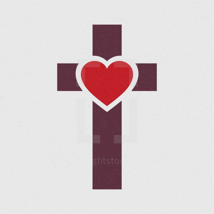 heart on a cross