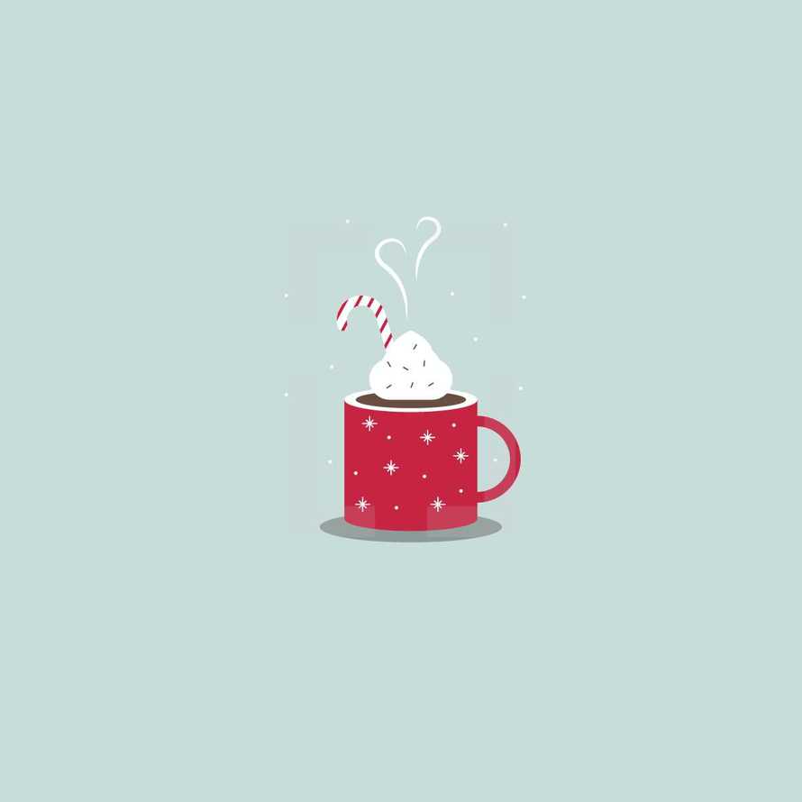 hot chocolate mug illustration