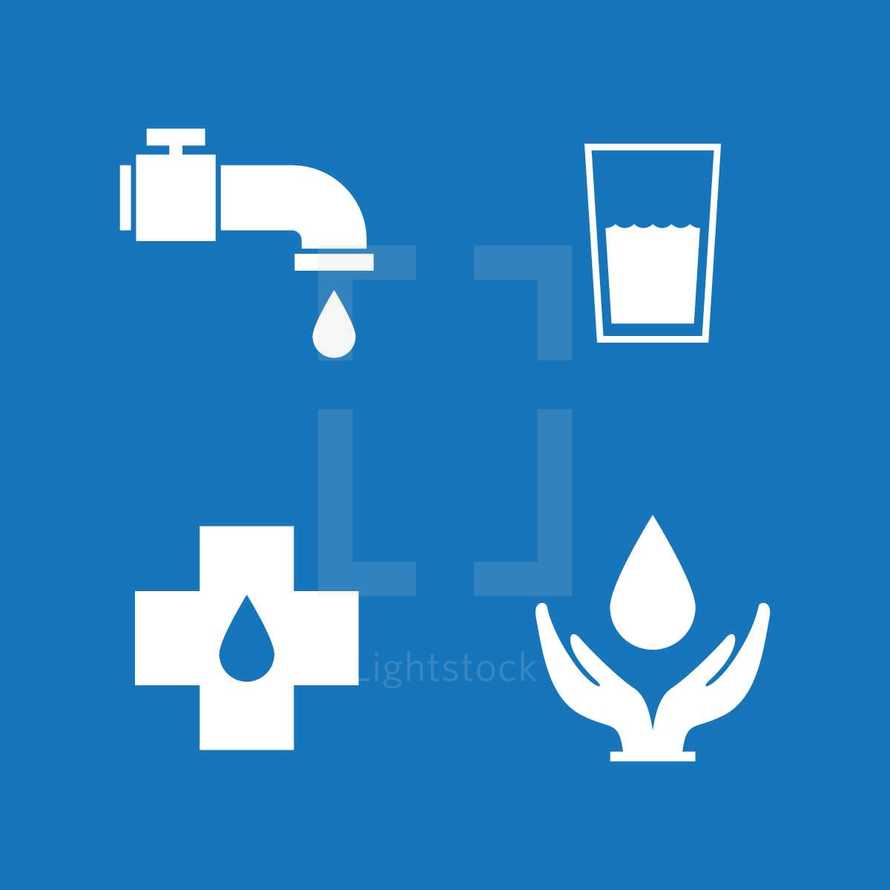 giving water icons
