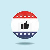 vote thumbs up button 