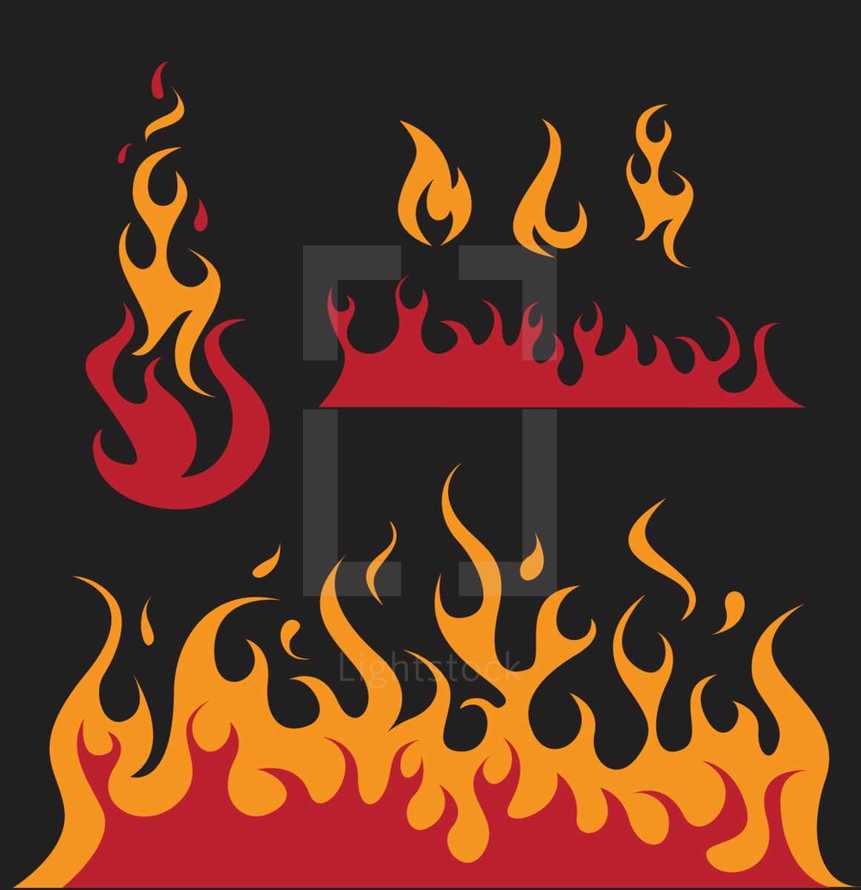 fire and flames icons