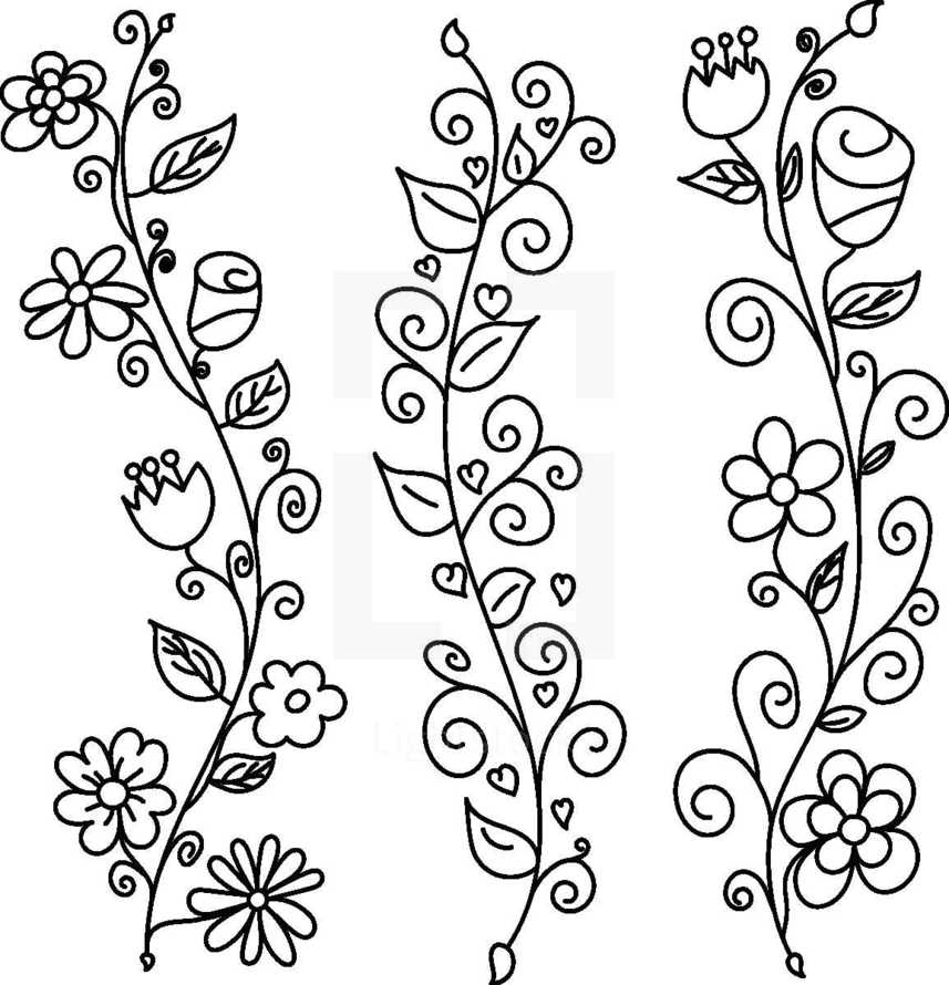 flower doodles 