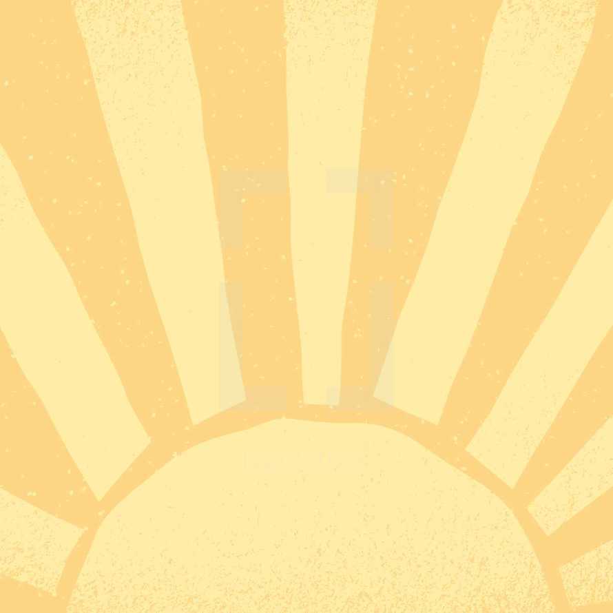 Sunshine icon background of the Easter sunrise sky.