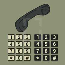 telephone and numbers 