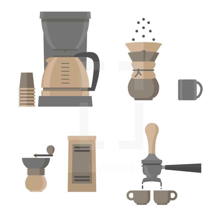 coffee icon set 