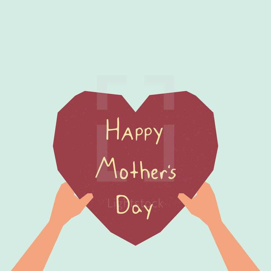 Happy Mother's Day heart.