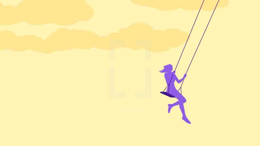 girl on a swing 
