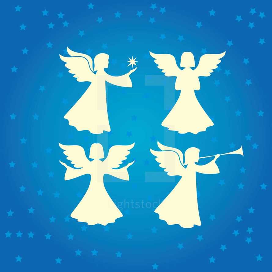 angel silhouettes 