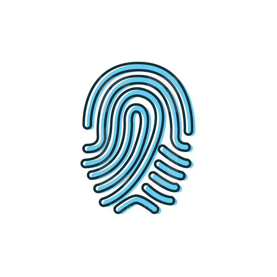 fingerprint illustration.
