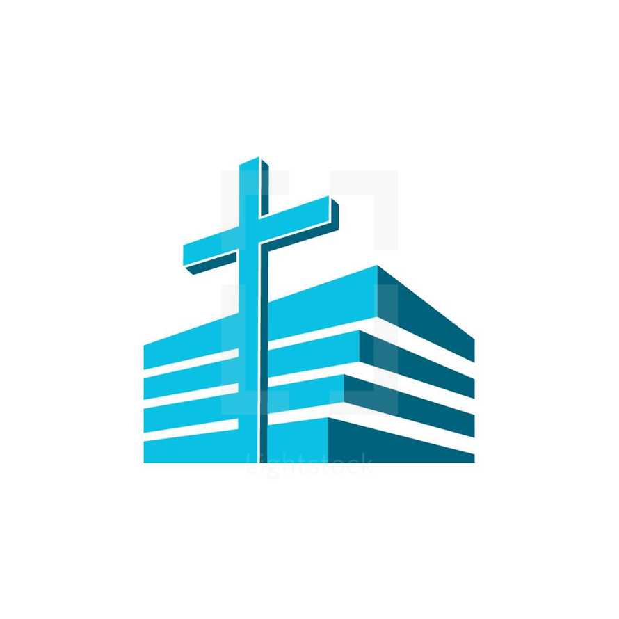 blue cross and church logo 
