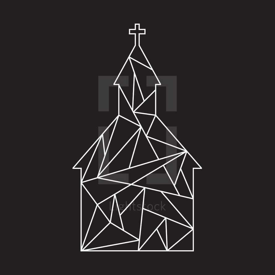 geometric church icon
