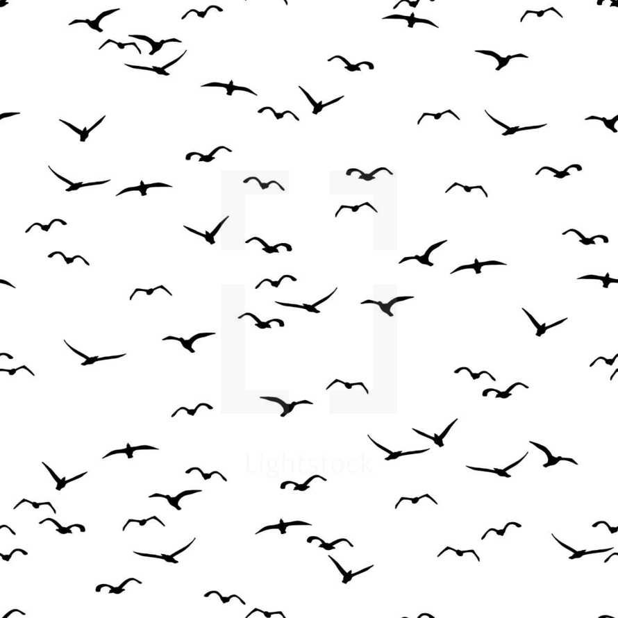 flying birds background pattern 