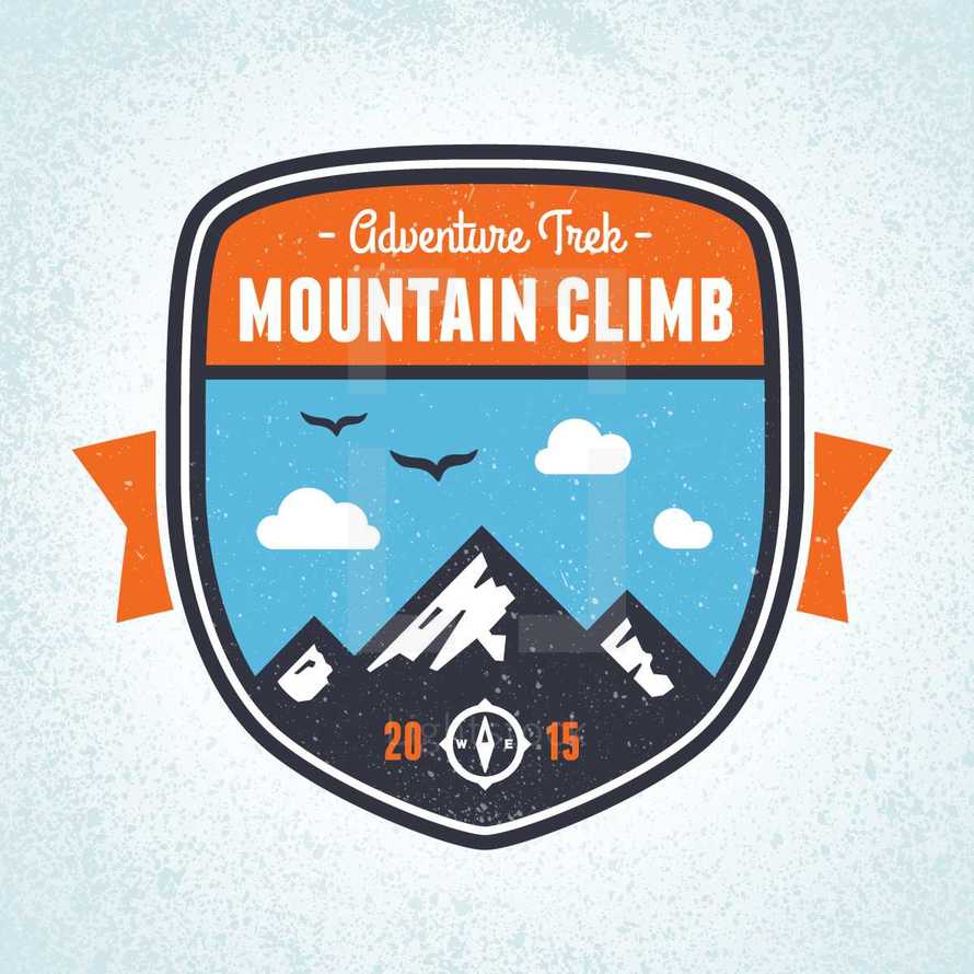 Mountain badge emblem