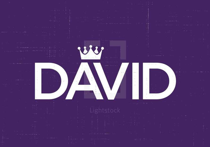 David logo with a crown