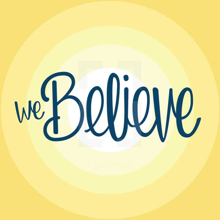 we believe 