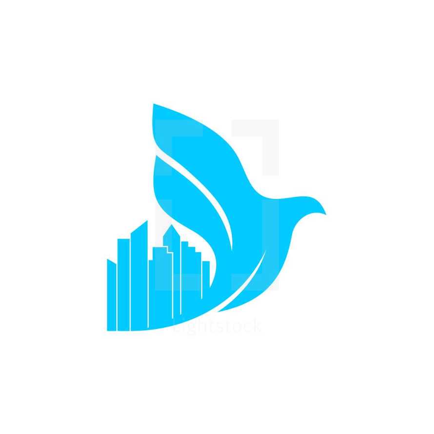 city church logo in blue 