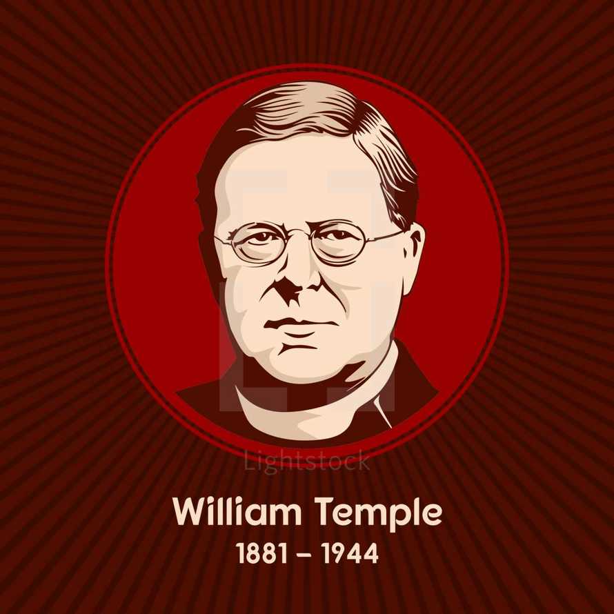 William Temple (1881-1944) was an English Anglican priest, who served as Bishop of Manchester (1921-1929), Archbishop of York (1929-1942) and Archbishop of Canterbury (1942-1944)