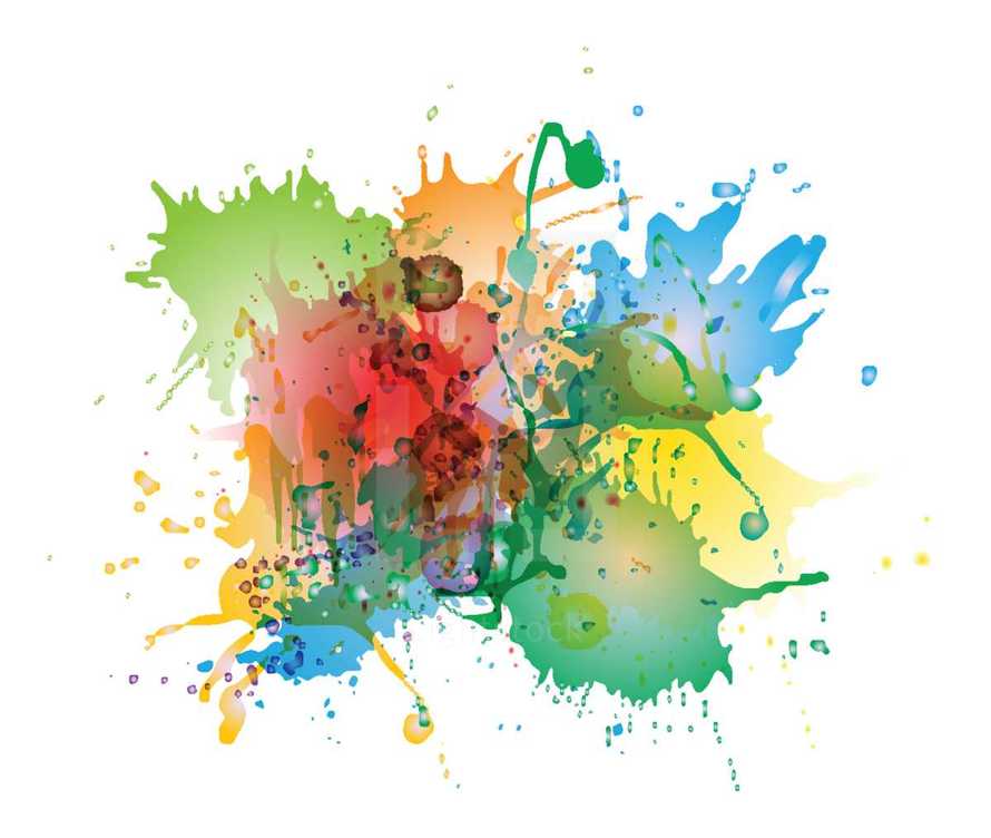 abstract art colorful paint splatter 