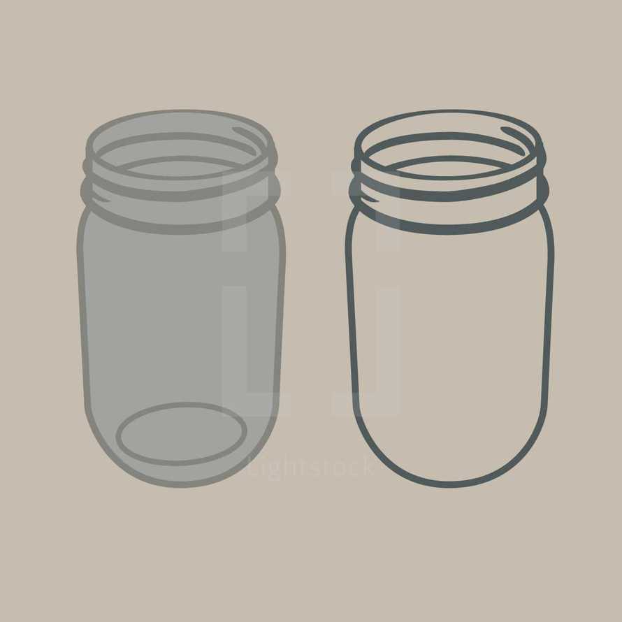 empty mason jars 