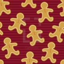 Gingerbread men pattern 
