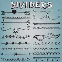 hand drawn dividers 