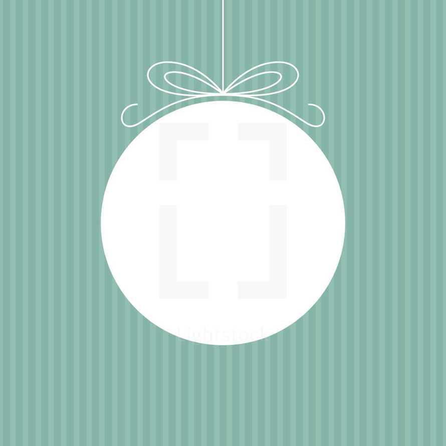 hanging ornament with copy space 