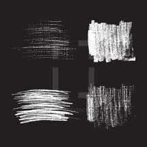 black and white abstract art painting 