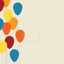 colorful balloons illustration.